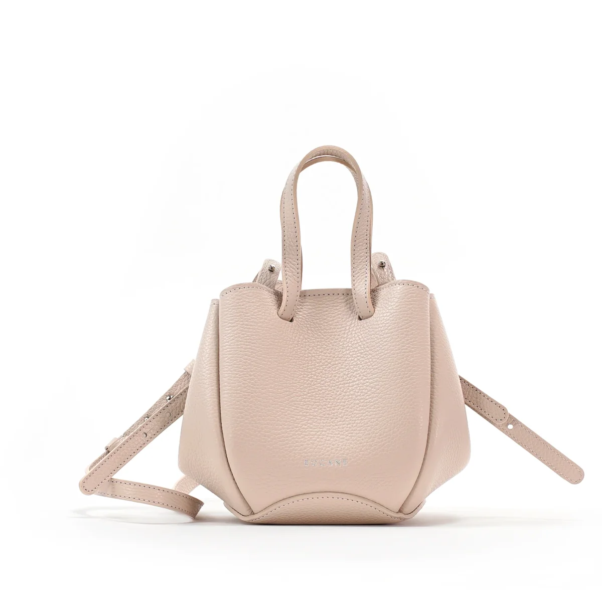 Geanta Bijou Pétale, Piele Texturata, Vanilie Rosé, cu Accesorii - imagine 2